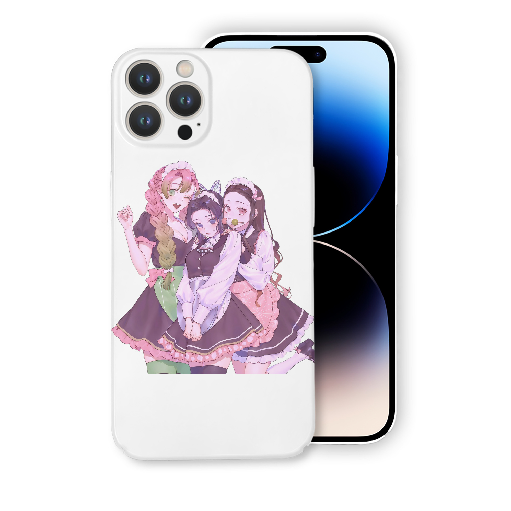 （画像用） 鬼滅の刃（きめつのやいば）蟲柱-胡蝶 しのぶ／こちょう しのぶ Kochou Shinobu 【iPhone 14シリーズ対応】ハードケース